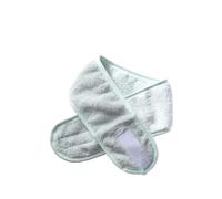 Turbante morbido per il trucco, fascia per capelli in tessuto cosmetico, asciugamano per spa, bagno, doccia, lavaggio viso, fascia elastica per il viso per donne (bianco)