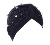 Turbante musulmano copricapo per le donne perline pre legato nodo Caps volant solido chemio cancro berretti copricapo