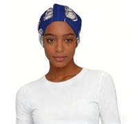 Turbante stampato con bandiera della Virginia, da donna, elasticizzato, leggero, per dormire, chemo, pelle sensibile, regalo
