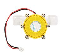Turbina ad Acqua, Micro idrogeneratore Pompa Generatore a turbina Energia idroelettrica Pompa a Flusso d'Acqua CC Generatore di energia elettrica per Uso Domestico(F50 5V Transparent Yellow)