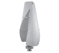 Turbina eolica ad asse verticale da 1000 W, generatore a magneti permanenti senza nucleo trifase per sistemi da 12 V 24 V 48 V, include controller, design bianco efficiente per energie rinnovabili