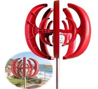 Turbina eolica ad asse verticale VAWT, kit generatore di energia eolica a 5 pale con controller, avviamento a vento basso da 2 m/s, funzionamento silenzioso(400W)