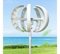 Turbina eolica da 600 W, generatore eolico da giardino, turbina eolica, generatore eolico verticale, 5 fogli, per camper, barche, gazebo, giardino