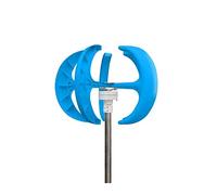 Turbina eolica Generatore di energia eolica a turbina eolica verticale 2000W 12v 24v 48v Inizio velocità del vento a basso rumore con regolatore di carica MPPT(Blauw,Turbine Only,12V)
