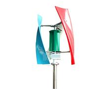 Turbina eolica Generatore di turbina eolica verticale ad asse verticale 1000W 1500W 12v 24v del mulino a vento di energia di efficienza reale for il eolico solare ibrido(Turbine Only,White,12V)