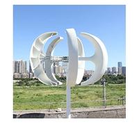 Turbina eolica, Generatore eolico verticale a basso rumore 12V 24V 48V del generatore eolico di asse del mulino a vento 3000W con il regolatore di MPPT for uso domestico(White,With Turbine Only,24V)