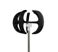 Turbina eolica Turbina eolica verticale Mulino a vento 1000W 12v 24v Velocità del vento a basso rumore Inizio rotazione Energia libera con regolatore di carica MPPT(Noir,Turbine Only,24V)