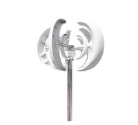 Turbina eolica verticale 3000W 12V 24V 48V Piccolo mulino a for uso domestico con generatore di energia eolica controller per casa, fattoria, illuminazione stradale, barche(White,MPPT CONTROL_48V)