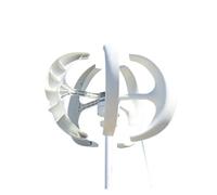 Turbina Eolica Verticale Neratore eolico verticale da 5000 W 48 V 24 Uscita inverter a dinamo magnetica a energia libera con potenza elevata for uso domestico(White,48V)