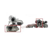 Turbina K04 R2S Turbocompressore 10009700098 Compatibile con VW Transporter VI e T5 CFCA 53049700129 Parti del motore turbo 03L145715J 03L145715JX(A Pair)
