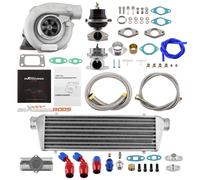 Turbina T3 T4 T04E Turbocompresseur Universal Intercooler + BOV+35/38 Wastegate