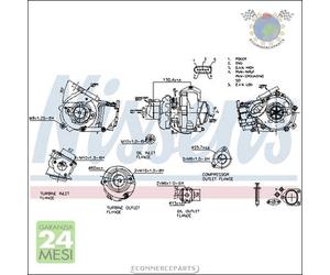 Turbina Turbocompressore Nissens per ALPINA D3 BMW X3 E83 2.0 5 E61 520 E60