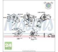 Turbina Turbocompressore Nissens per CITROEN BERLINGO GRAND C5 III C4 II C3 DS5