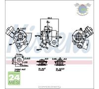 Turbina Turbocompressore Nissens per CITROEN C4 MITSUBISHI LANCER VIII ASX PEUG