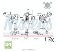 Turbina Turbocompressore Nissens per CITROEN JUMPY II C8 FIAT ULYSSE SCUDO L #qr