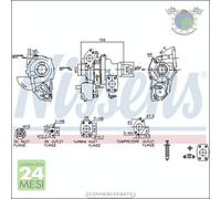 Turbina Turbocompressore Nissens per CITROEN SPACETOURER JUMPY III C-ELYSEE #qw