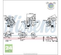 Turbina Turbocompressore Nissens per CITROEN XSARA C4 I PEUGEOT 307