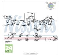 Turbina Turbocompressore Nissens per FORD GRAND C-MAX MONDEO GALAXY S-MAX FOCUS