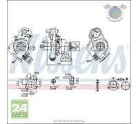 Turbina Turbocompressore Nissens per FORD TRANSIT #qs