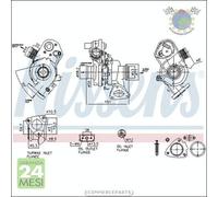 Turbina Turbocompressore Nissens per FORD TRANSIT TOURNEO