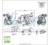 Turbina Turbocompressore Nissens per MERCEDES SPRINTER 516 416 316 216 214 CLAS