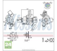 Turbina Turbocompressore Nissens per MINI #qz