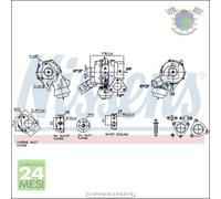 Turbina Turbocompressore Nissens per MITSUBISHI L200 #rd