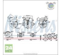 Turbina Turbocompressore Nissens per NISSAN PATHFINDER NAVARA