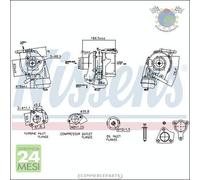 Turbina Turbocompressore Nissens per OPEL MERIVA A CORSA D ASTRA H