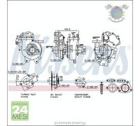 Turbina Turbocompressore Nissens per TOYOTA LAND CRUISER #qo