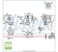 Turbina Turbocompressore Nissens per VW TOUAREG