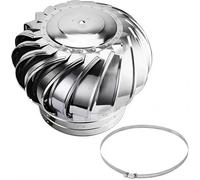 Turbine Eoliche da 110 mm Presa d'Aria for soffitta, Comignolo Rotante Prese for Ventilazione, Acciaio Inossidabile 304 a Prova di Perdite Facile Installare(160mm/6.3in(304))