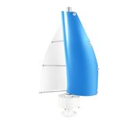 Turbine eoliche da 12 V, 100 W, generatore di turbine eoliche con controller, turbine eoliche a 2 fogli, per casa/barca, lampione stradale, 62 dB, IP67 (bianco e blu)
