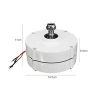 Turbine eoliche, Generatore 600W 800W 1000W 12V 24V 48V 3 fasi Gearless Magnete permanente AC Alternatori Uso for motore diesel turbina acqua eolica(Without base,12V,S600W)