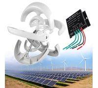 Turbine eoliche verticali 1000W - Generatore di energia domestica efficiente per la produzione di elettricità rinnovabile, attrezzatura elettrica ecologica per una vita sostenibile