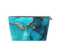 Turbinii astratti alla moda dell'oro dell'alzavola, Borsa da toilette Borsa per trucco Borsa per cosmetici Borsa da toilette da viaggio portatile