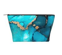 Turbinii astratti alla moda dell'oro dell'alzavola, Borsa da toilette Borsa per trucco Borsa per cosmetici Borsa da toilette da viaggio portatile