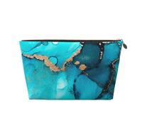 Turbinii astratti alla moda dell'oro dell'alzavola, Borsa per il trucco Borsa per cosmetici Borsa da toilette da viaggio portatile Borsa da toilette