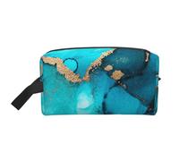 Turbinii astratti alla moda dell'oro dell'alzavola, Borsa per il trucco Borsa per cosmetici Borsa da viaggio portatile da viaggio Borsa per trucco Organizer