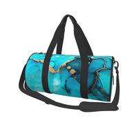 Turbinii astratti alla moda dell'oro dell'alzavola, Borsone da viaggio di grande capacità Borsa rotonda Borsa da viaggio sportiva Borsa da viaggio Borsa da fitness