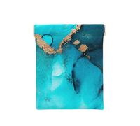 Turbinii astratti alla moda dell'oro dell'alzavola, Spremere il portafoglio superiore da donna Borsa portaoggetti Piccola portamonete Portamonete