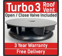 Turbo 3 Vento Condotto Profilo Basso Tetto Furgone Cane Benzina Box Cavallo 4x4