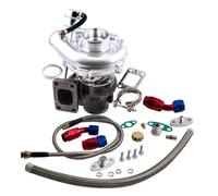 Turbo Attuatore Per T3 TO4E T04E Banda V 420 CV Turbocompressore | Kit Linea Ingresso E Uscita Olio Turbocompressore 0,63 AR(Set)