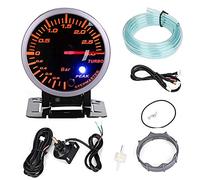 Turbo Boost Gauge, 2.5inch 60mm 3.0 Bar LED Modifica auto Turbo Boost Gauge Meter Puntatore DC12V per tutti i tipi di veicoli modificati