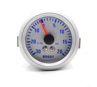 Turbo Boost Gauge 52 mm progettato per 12 V per applicazioni auto fornisce letture di pressione da -30 psi a 20 psi blu illuminato faccia