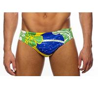 Turbo Brasil Vintage 2013 Waterpolo Swimming Brief Verde S Uomo