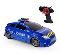 TURBO CHALLENGE Auto Gendarmerie-Licenza ufficiale-blu-099208-auto radiocomandata frequenza 2,4 GHz-Pronto a rotolare, Scala 1/16-batterie Incluse, da 6 Anni, 99208, Blu