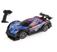 TURBO CHALLENGE - Auto Turbo Light - Lightning Racer - 097750 - Auto Radiocomandata - Blu - 1/18 - Batteria Ricaricabile e Pile Incluse - Plastica - Gioco per Bambini - Regalo - dai 6 Anni