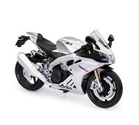 TURBO CHALLENGE - Moto Aprilia RSV4 1000 RR - Modellino in metallo - 029929-1/12 - Veicolo a ruote libere - Argento - Giocattolo per bambini - Regalo - A partire dai 3 anni