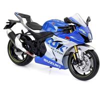 TURBO CHALLENGE - Moto Suzuki GSXR 1000 - Die Cast - 029933-1/12 - Veicolo a Ruote Libere - Blu - Metallo - Giocattolo per Bambini - Regalo - Miniatura - Collezione - Compleanno - dai 3 Anni
